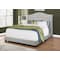 Monarch Specialties Bed, Queen Size, Platform, Bedroom, Frame, Upholstered, Velvet, Wood Legs, Grey, Traditional I 5967Q - alternate 4